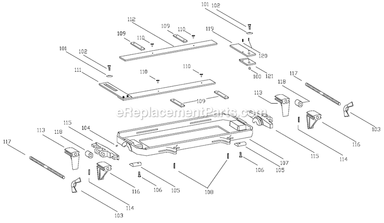 Page A Diagram and Parts List for 517 Type 1 Porter Cable Miscellaneous